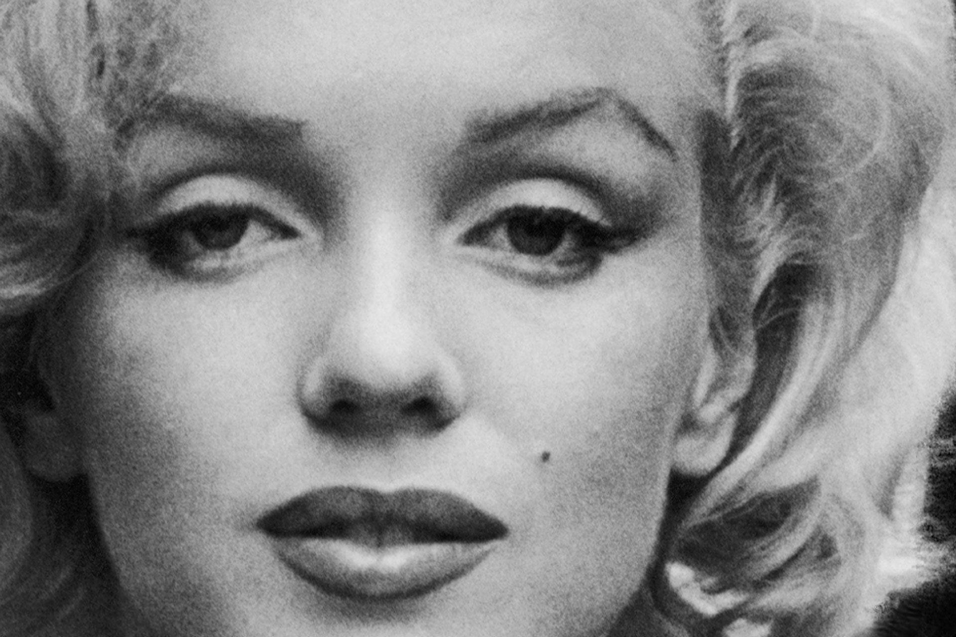 En ansiktsbild bild på Marilyn Monroe, från utställningen i Örebro En ansiktsbild bild på Marilyn Monroe, från utställningen i Örebro