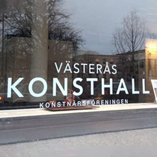 Skyltfönstret till Västerås Konsthall. Foto: Pressbild
