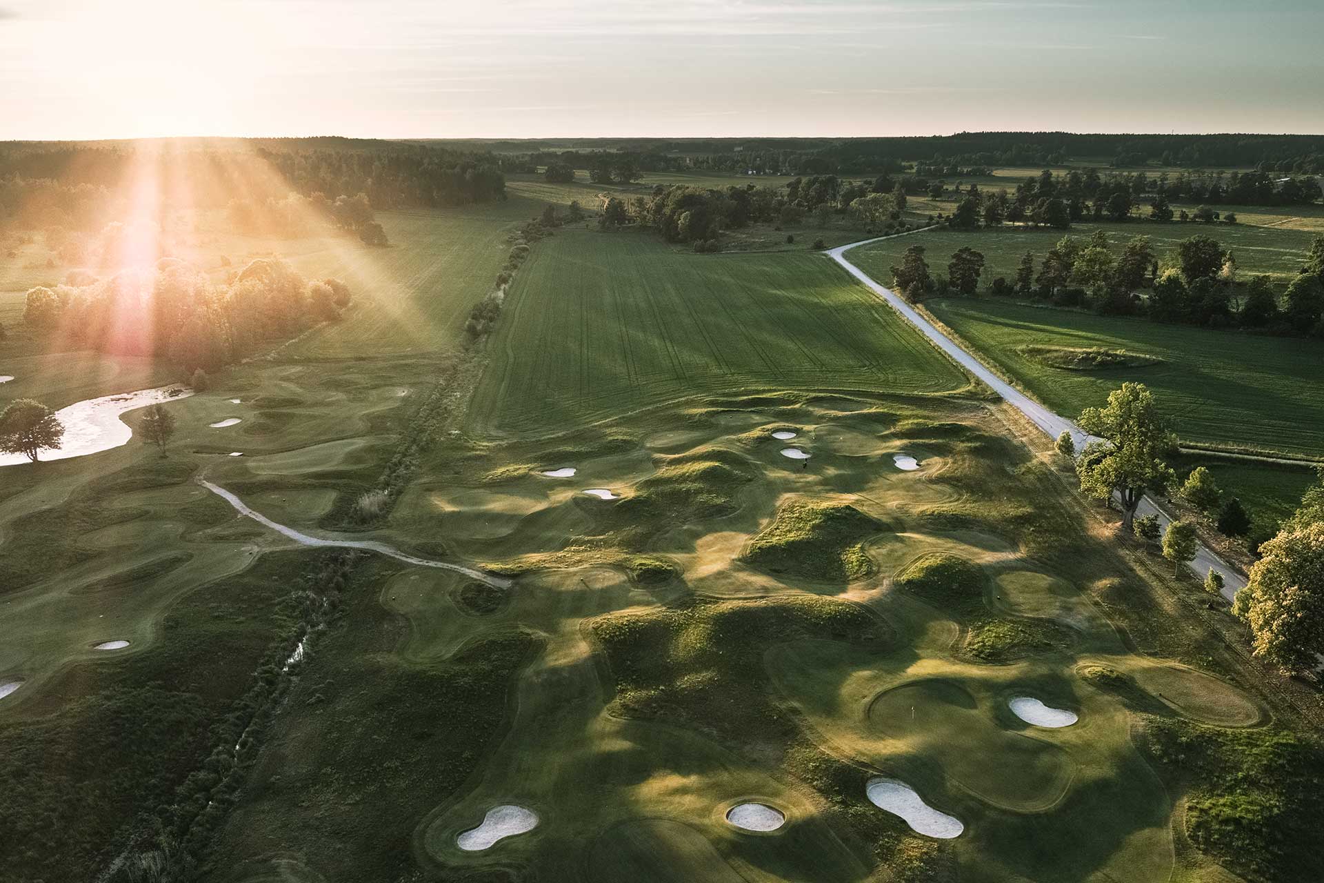 Vybild över Frösåkers Golf & Country Club. Foto: Jacob Sjöman