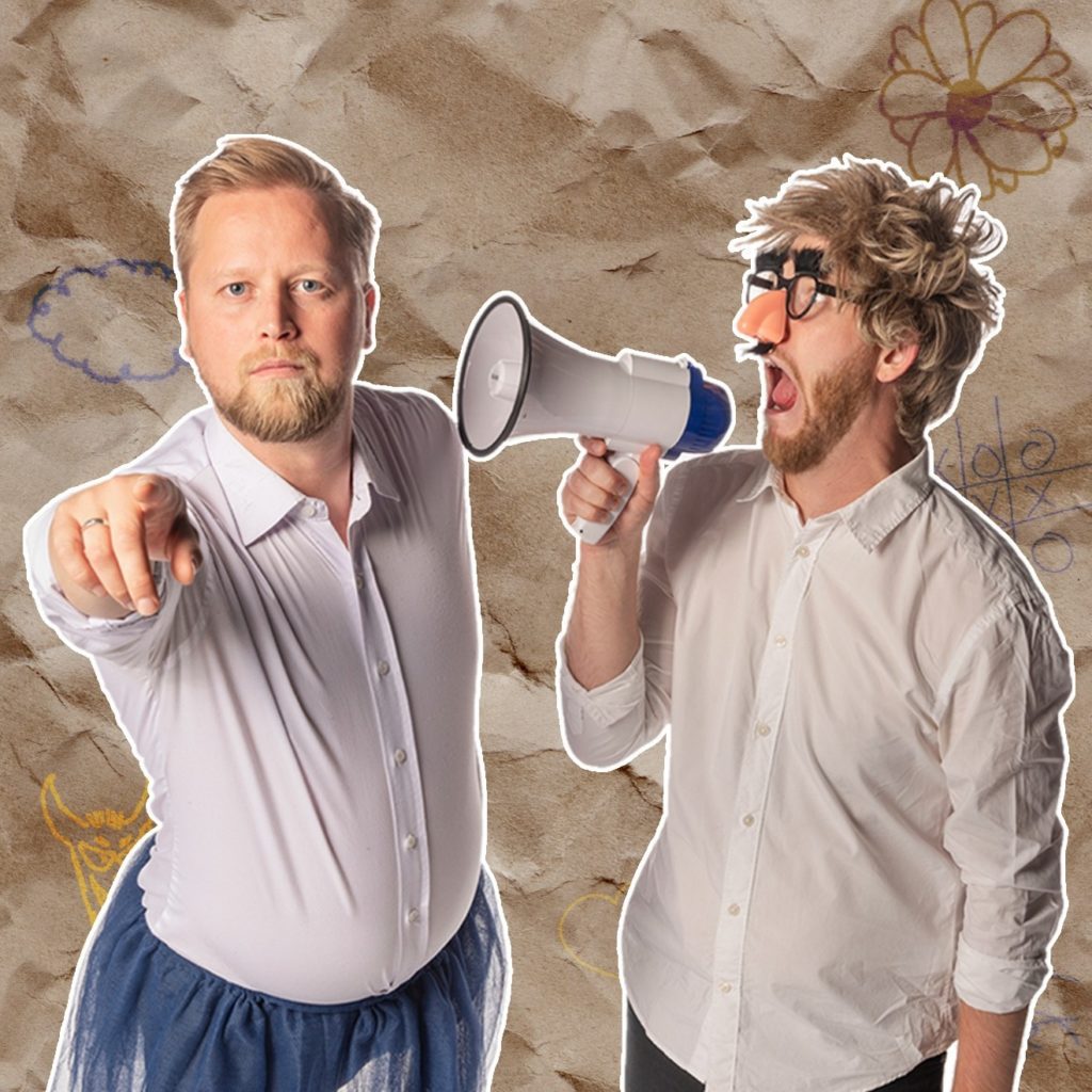 Pressbild humorduon Jonas och Mathias