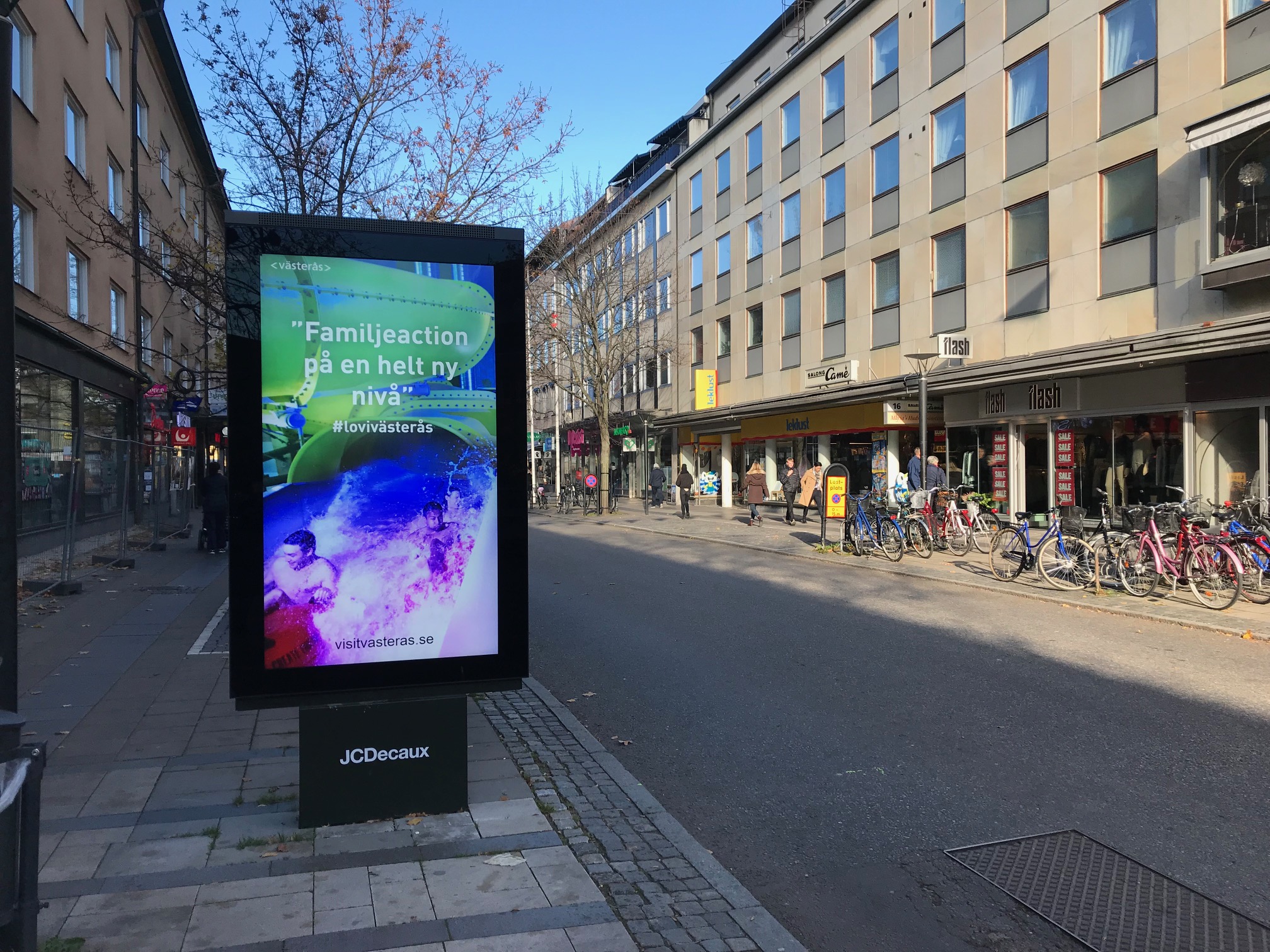 Västerås digitala cityskyltar. Foto: Pressbild