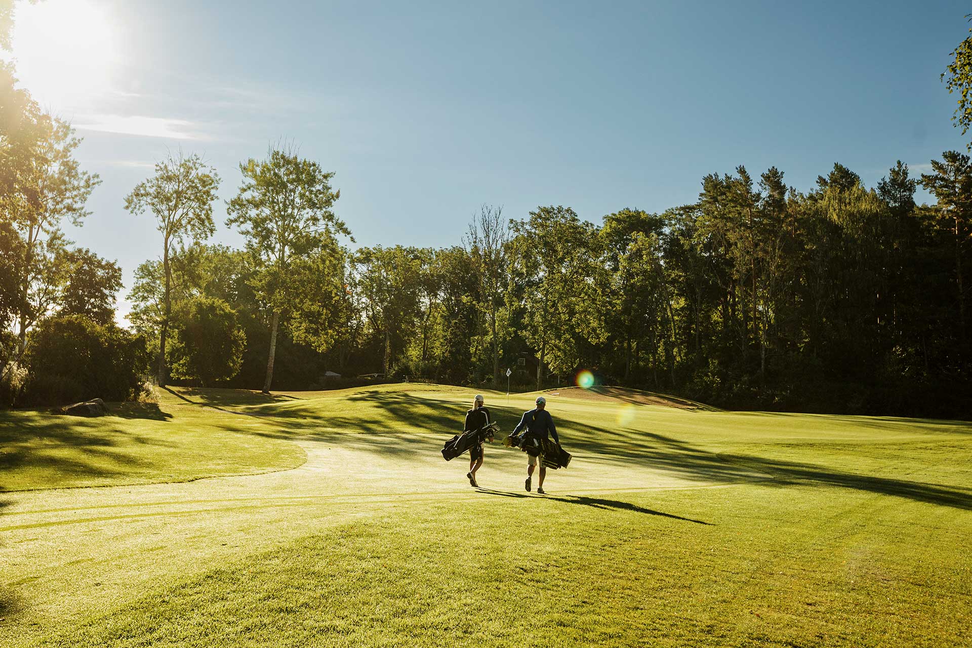 Vybild över Fullerö golfbana. Vybild över Fullerö golfbana.