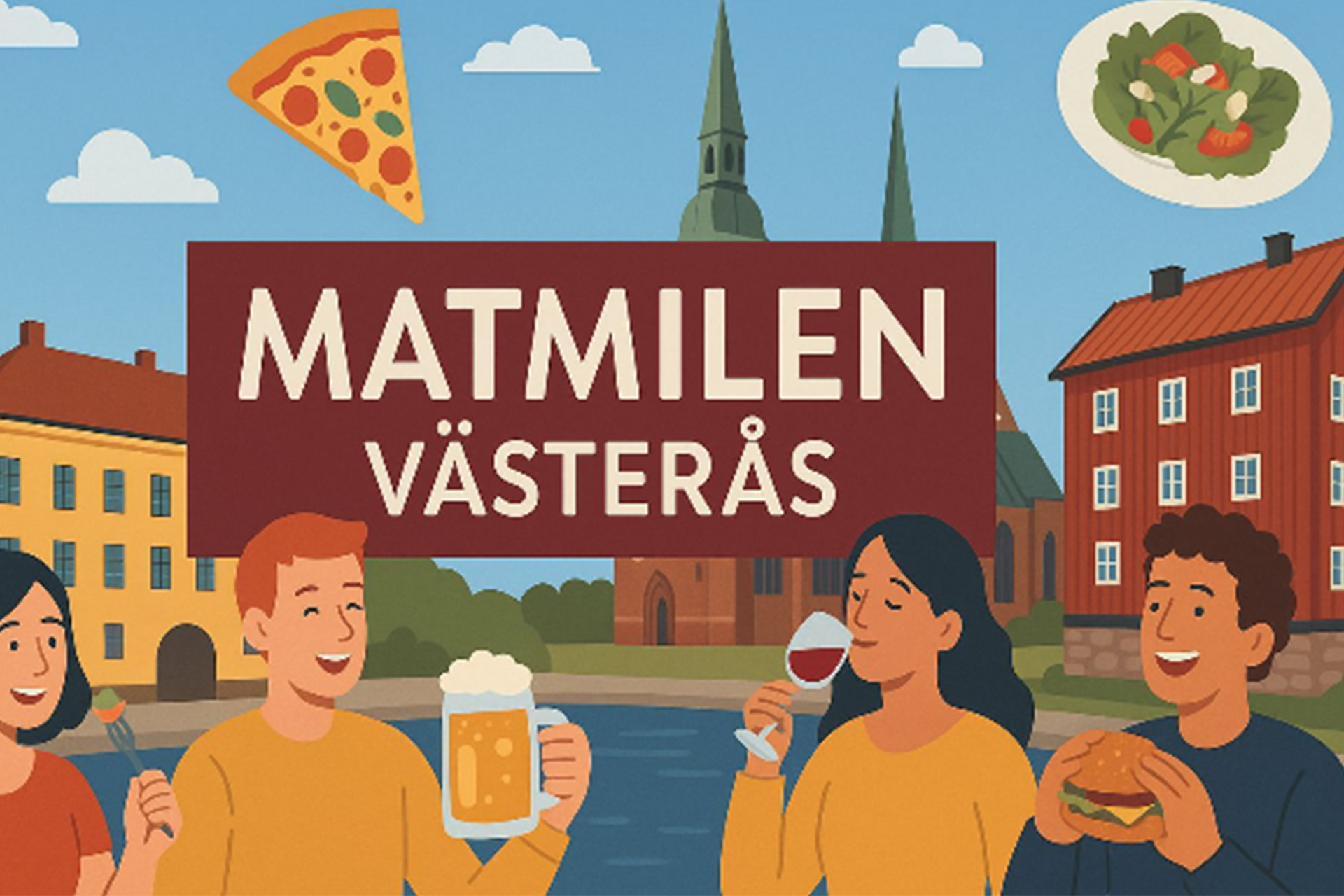Illustration för evenemanget Matmilen Västerås. Illustration för evenemanget Matmilen Västerås.