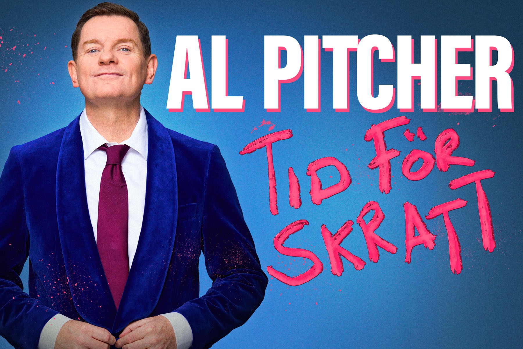 Pressbild för Al Pitchers show "Tid för skratt"