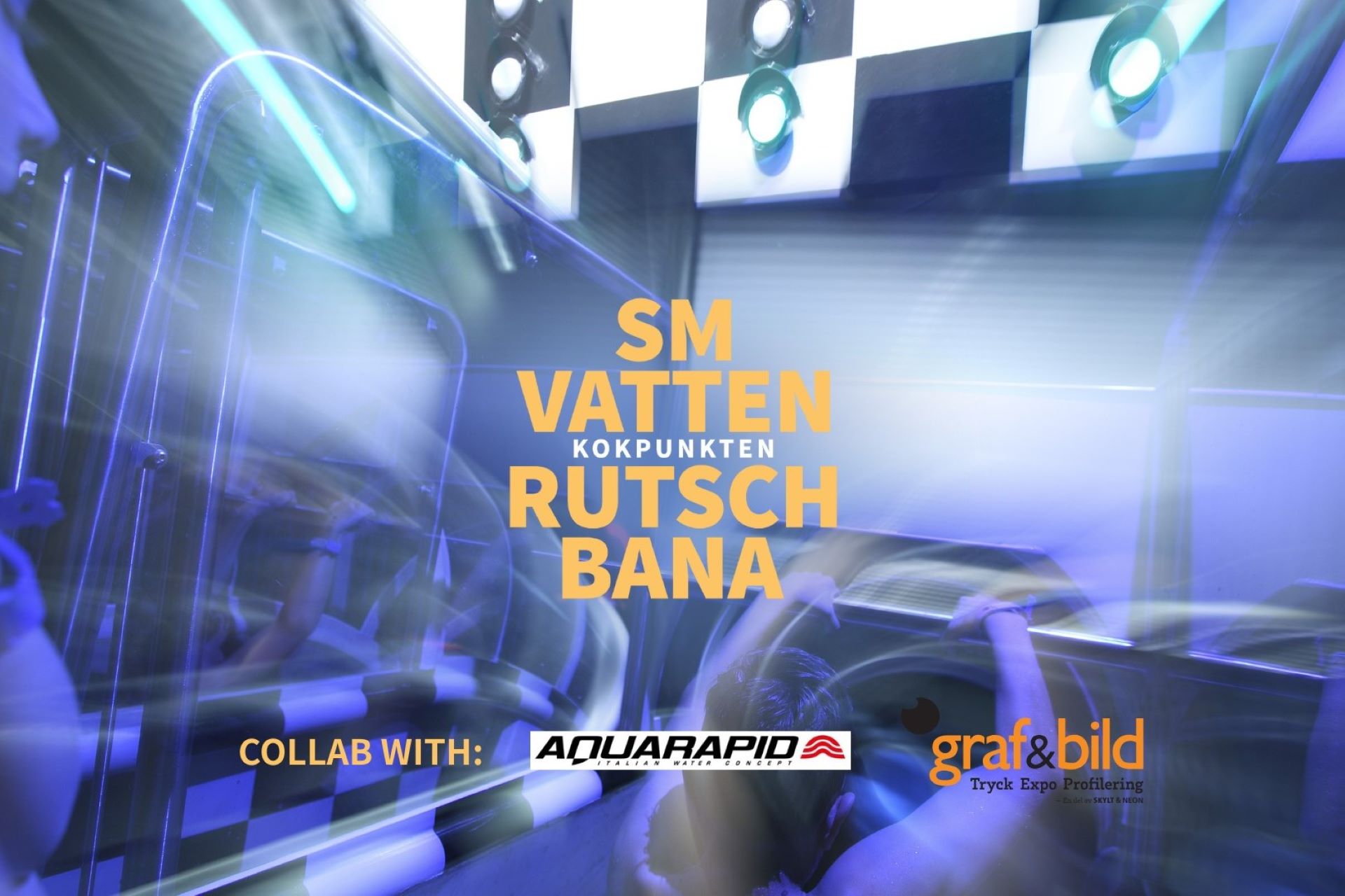 Pressbild för SM i vattenrutsch 2026.