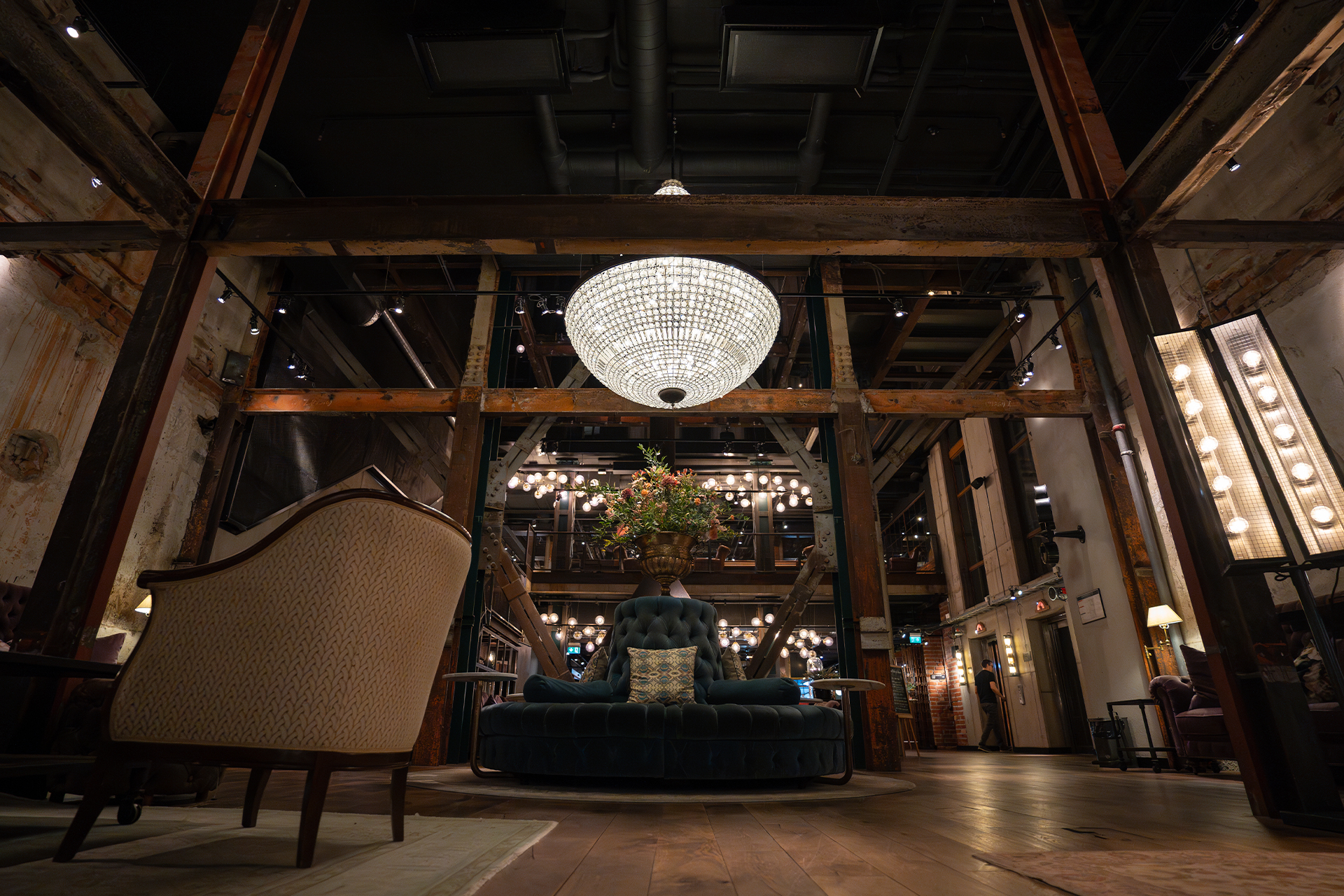 Interiör på Steam Hotel i Västerås