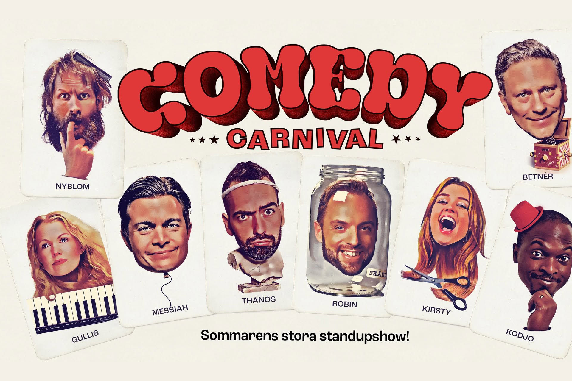 Pressbild för Comedy Carnival.