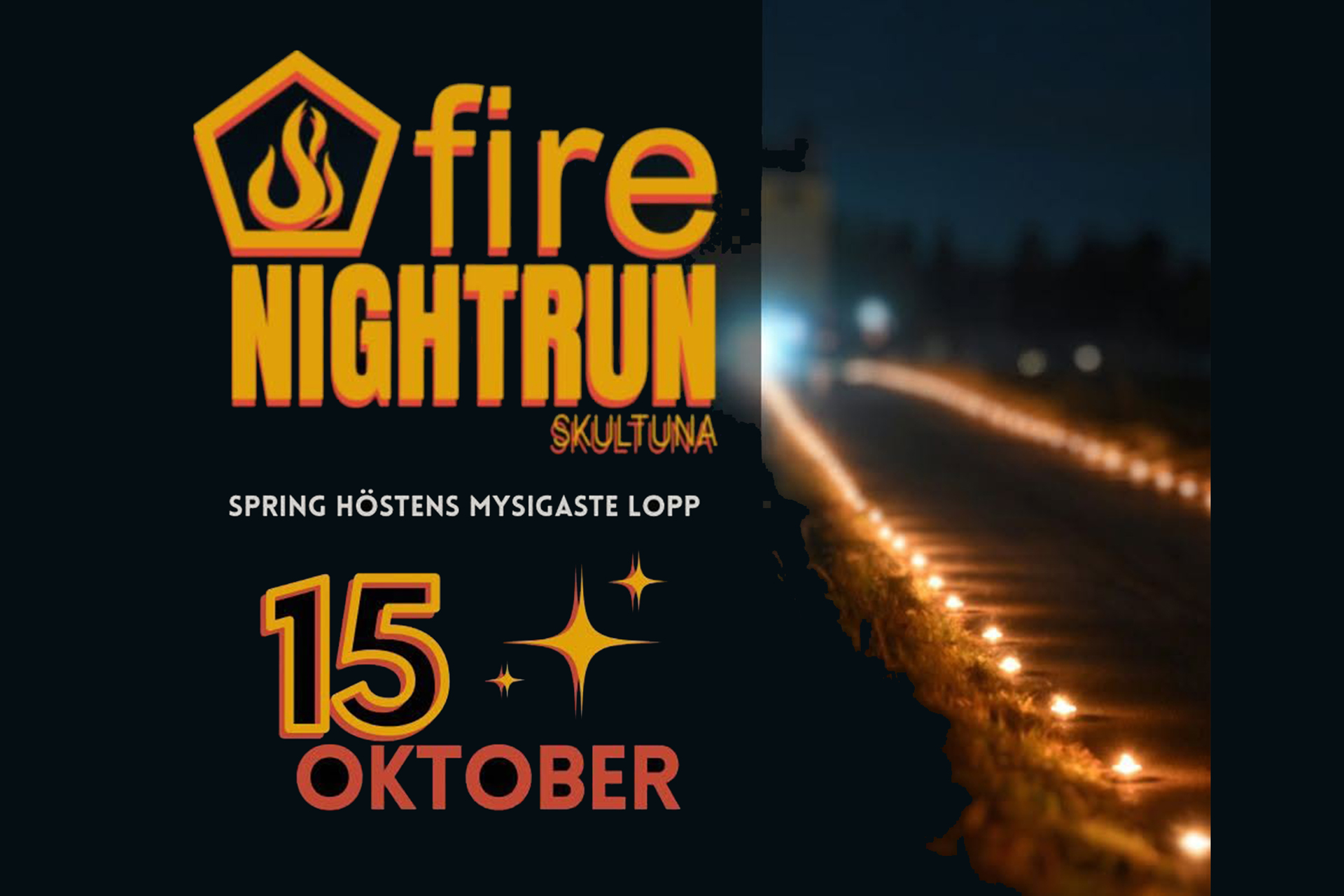 Pressbild för Fire Night Run 2026.