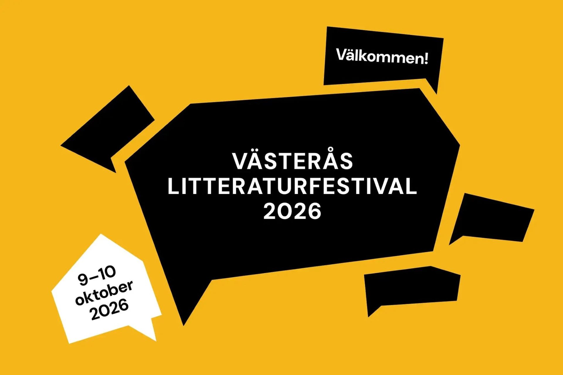 Pressbild för Västerås Litteraturfestival 2026.