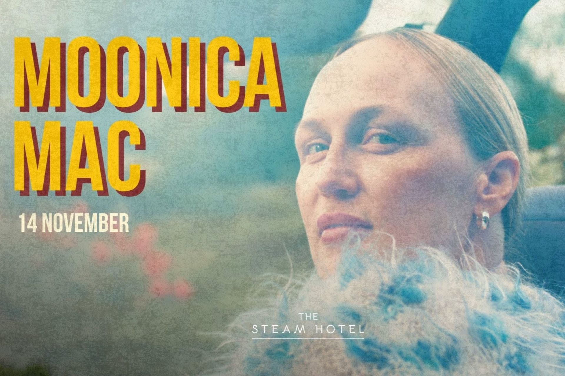 Pressbild för Moonica Mac på Steam Hotel 14 november.