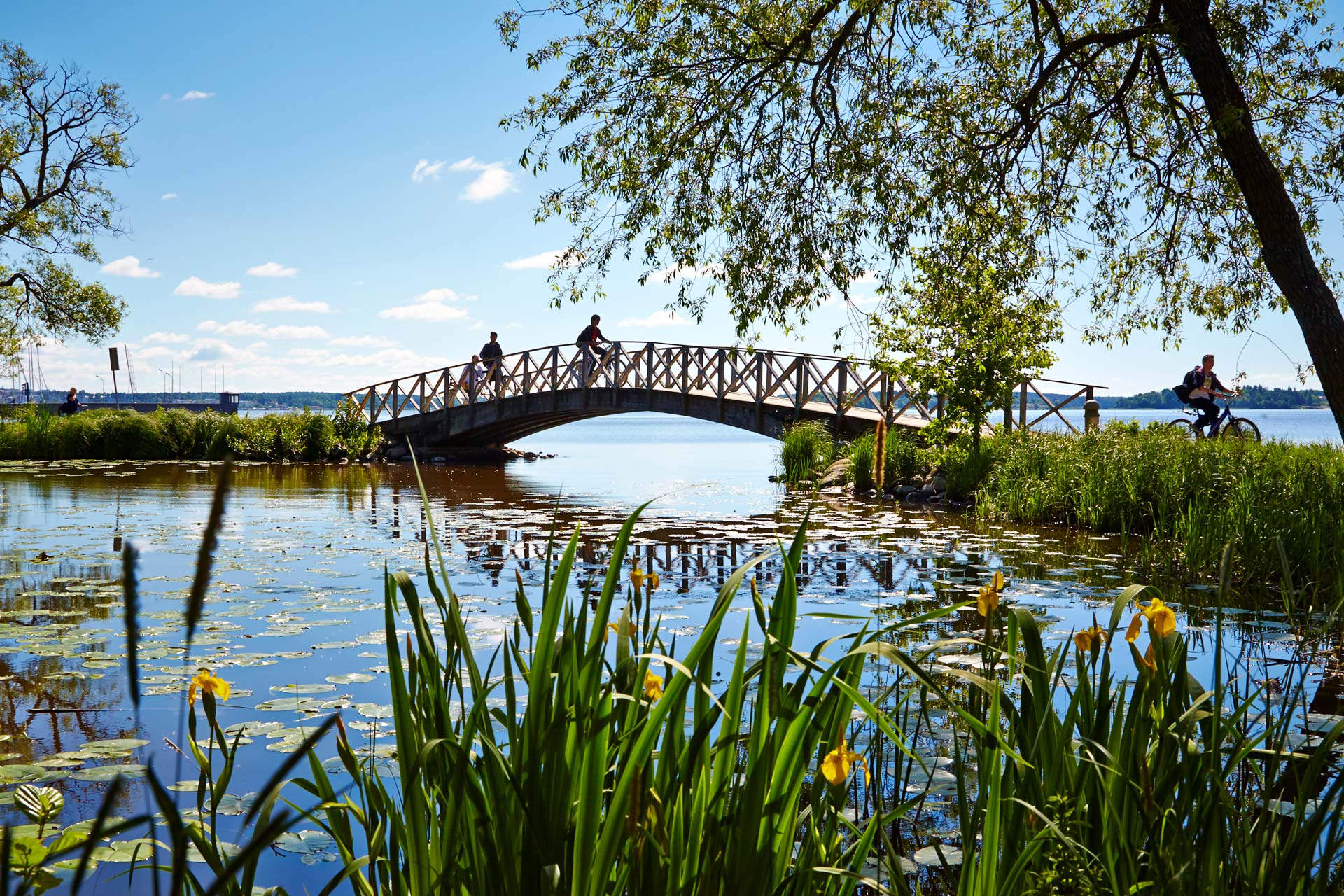 Bro över Mälaren vid Lögarängen i Västerås. Foto: Hans Nordlander Bro över Mälaren vid Lögarängen i Västerås. Foto: Hans Nordlander