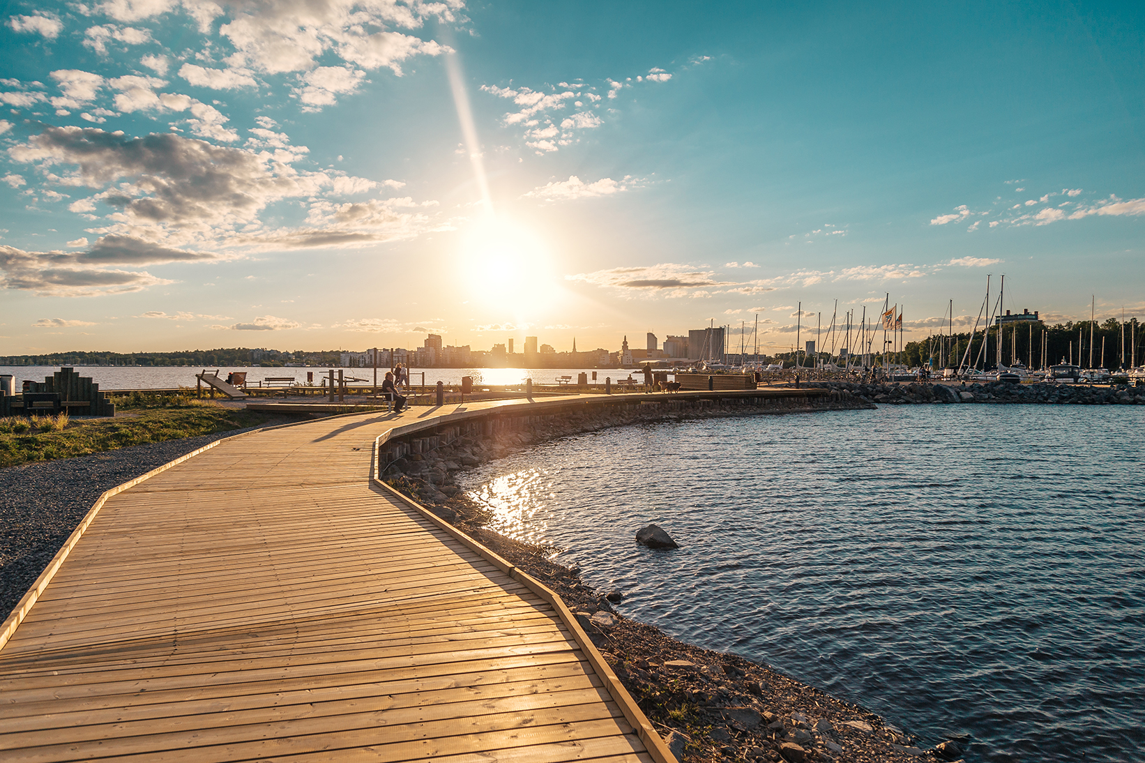 Visit Västerås, solnedgång över Mälaren. Visit Västerås, solnedgång över Mälaren.