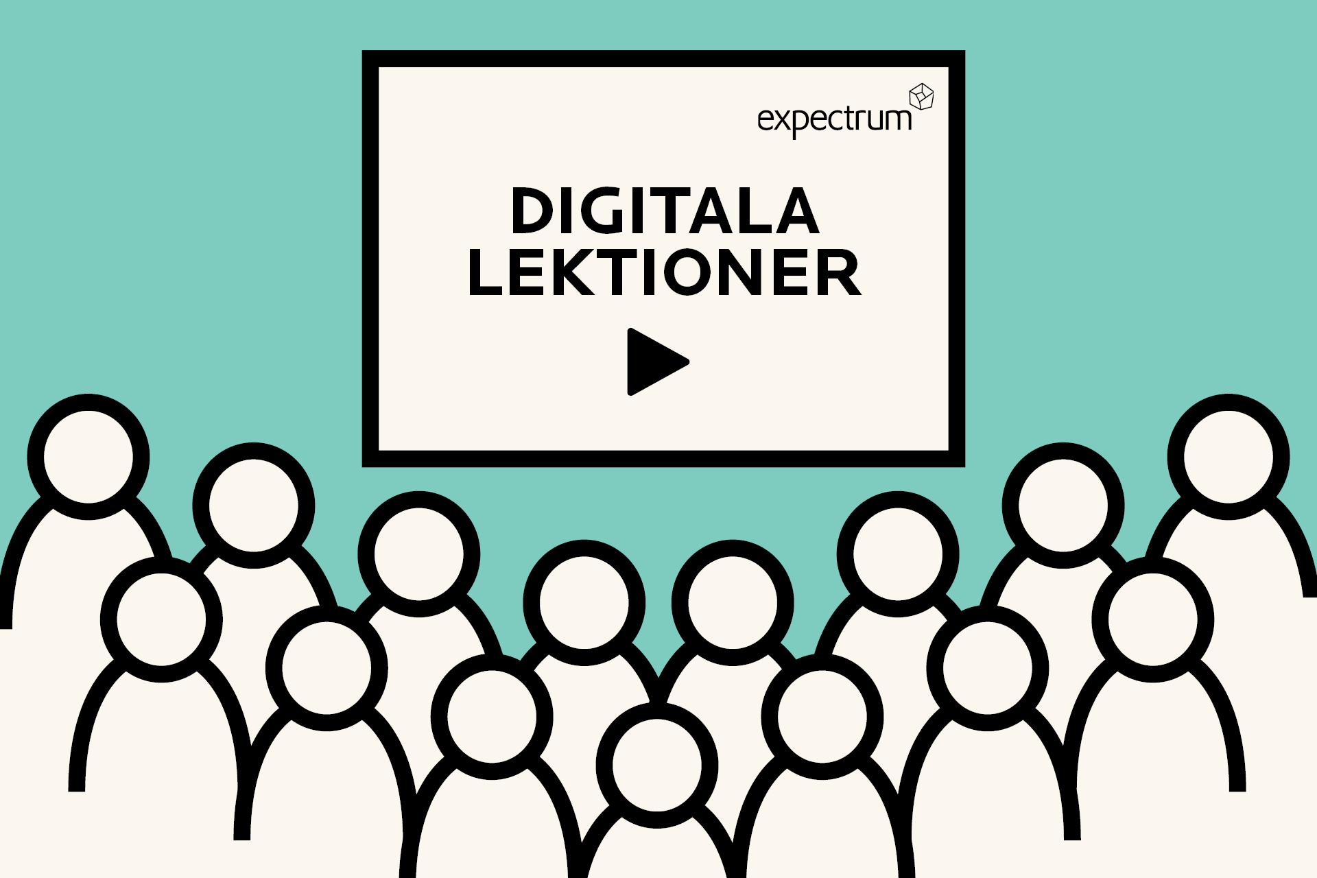 Illustration över digitala lektioner hos expectrum. Bild: Expectrum Illustration över digitala lektioner hos expectrum. Bild: Expectrum